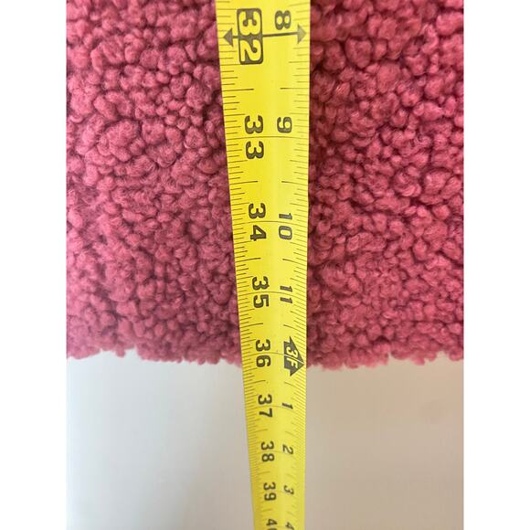 NWT J. CREW COAT XS PINK TEDDY SHERPA TOPCOAT PREPPY WINTER LONGLINE - Picture 15 of 15